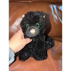 No Code Webkinz Ganz Sparkle Black Cat Plush Stuffed Animal Green Eyes Whiskers