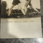 1910 Ad Wolgast And Battling Nelson  Round 34  Original Real Photo Postcard 