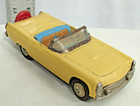Bandai 1955 Ford Thunderbird Convertible Car Tin Friction Toy Japan Yellow
