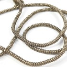 Silver Colored Heishi Beads Ethiopia 31inch