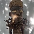 Vintage Congo Nkisi Nkondi Power Figure Nail Fetish Statue African Tribal Art