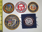 Lot Of 6 Nc Justice Academy   Others Nc Police Patches Salemburg North Carolina