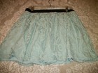 Lovely Lacey Mint Green Kawaii Mini Skirt W Black Waist Band Bcb Lg