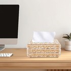 Facial Tissue Box Cover Paper Storage Holder Napkin Dispenser Organizer