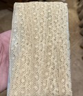 3  Yds Antique French Lace Doll Bear Trim Edging Scalloped Yardage Ecru Belgian
