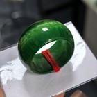 Emerald Green Jadeite Ring Mens Jade Adjustable Thumb Ring Jewelry Gift