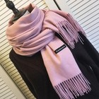 Winter Female Scarf Cashmere Shawls Wraps Women Solid Long Hijab Stoles Pashmina