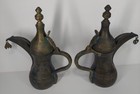 Pair   Two Islamic Decorative Coffee Pot Dallah  Beautiful Engravings   