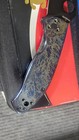 Spyderco Tenacious  Blue Disarray Titanium Custom Lightning Strike Handle