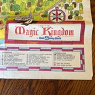 Vintage Pre-1973 Walt Disney World Map Guide Poster 28 X 25