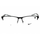 Nike Men s Eyeglasses Satin Black matte Black Half Rim Metal Frame Nike 8153 001