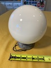 Vintage Mcm Mid Century Modern Light Fixture Thick White Glass Globe 7   