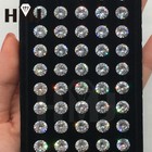 300pcs 0 7 15mm Round White Loose Cubic Zirconia 5a Cz Stone Quality Diy Jewelry