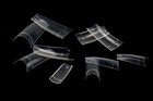 500 X Natural clear False Half Nail Tips Acrylic Uv Gel French Art Manicure