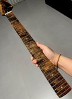 Stainless 22fret Roasted Flame Maple Electric Guitar Neck Gloss Bone Nut