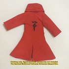 Edward Elric Character Custom Red Trench Coat Inner Lining Action Figure Gear