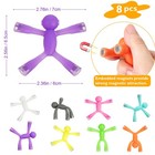 Magnetic Travel Toys Magnets Men For Kids  8pcs Fridge Sensory Multi Colors