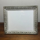 Ornate Silver Cream Filigree Picture Frame 8x10 Metal Floral  Vintage Elegant