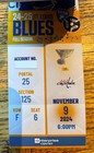 Full 2024-25 St  Louis Blues Season Ticket Book  ovechkin 2 Goals 11 10 24 