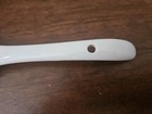 White Porcelain  Ceramic  9  Soup   Gravy Ladle W Curved Handle   Hanging Hole