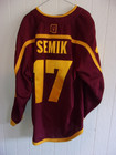 Arizona State Jacob Semik Game-worn Maroon  17 Adidas Hockey Jersey W a 2022-23