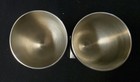 Vtg Pair Shirley Shipley Pewter Goblets Williamsburg Va Sq Base
