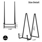 5 Pack 8 Inch Plate Holder Display Stands  Large Metal Black Frame Stand For    