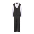 Black Kids Slim Fit Tuxedo With Shawl Lapel