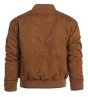 Men s Padded Suede-like Bomber Jacket Coat Soft  two Secure Pocket Inside Ja-908