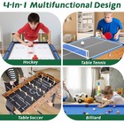4 In1 Multi-game Table 54  Comb Indoor Game Soccer Billiard Hockey Ping Pong Top