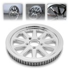 Pulley Super Spoke 70th X 1-1 8  Chrome For Harley Models Touring Softail Dyna