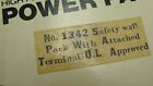 Aurora Afx Power Pack Slot Car Transformer 1342 New Nos