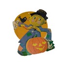 Lot Of 13 Vintage Plain Back Halloween Die Cut Cardboard Wall Decorations