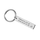Safe Trip Rectangle Key Chain For Trucker New Wherever You Go   Come Back To Me