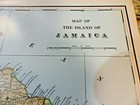 West Indies Antique Color Map 1903 Cram s 14    X 22  Island Of Jamaica  Cuba Map