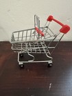 Mini Grocery Shopping Cart Display Steel Metal  tiered Tray Decor 5x4 75 