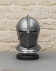 Medieval Gothic Knight Helmet   Wearable Steel Close Helmet Armor   Handmade