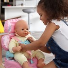 Doll Booster Car Seat Toy With Adjustable Headrest Fits Up To 14 Inch Dolls