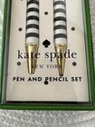 Kate Spade New York  Ballpoint Pen   Pencil Set 0 9mm Mechanical Black Stripe