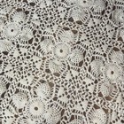 Beautiful Ivory Hand-crocheted Afghan 65    X 33    Vintage Chair Throw Blanket