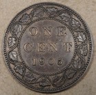 Canada 1905 Large Cent As Pictured