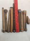 Wood Spools Bobbins Wooden Industrial Style 3 -10  Spindles Quills Mixed Lot-10