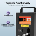 4-ton Manual Hydraulic Heat Press W  Dual Heated Plates For Plant Oil Embossing