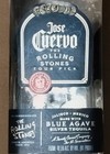 Empty Jose Cuervo Rolling Stones  72 Tour Pick Blue Agave Silver Tequila Bottle