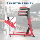 Foldable Topside Automotive Engine Creeper 400lbs 48 -66  Adjustable 6 Wheels