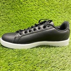 Adidas Cloudfoam Advantage Mens Size 9 5 Black Athletic Leather Shoes Sneakers