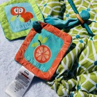 Boppy Shopping Cart Cover Washable Cover Green Teal White For Infant toddler