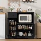 Modern Storage Cabinet With Drawer   Door  kitchen Buffet Cabinet Wood Sideboard