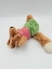 Eden Beatrix Potter Plush Toy Mr Tod Fox Vintage Stuffed Toy Green Pink Outfit