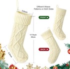 Personalized Christmas Stocking Custom Name Embroidered Knit Acrylic Holiday Dec
